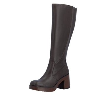 Womens Rieker 58090 Nougat Long Boots - Nougat