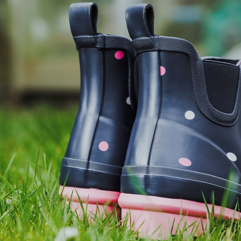 Womens Cotswold Clarence Ankle Spot Wellingtons - Spot
