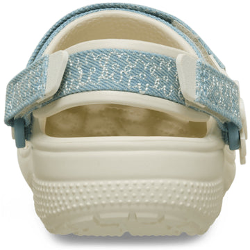 Junior Crocs Denim Flower Classic Clogs - Denim Flower