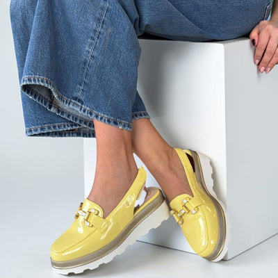 Womens Kate Appleby Hawkfield Slingback Platform Shoes - Sunflower