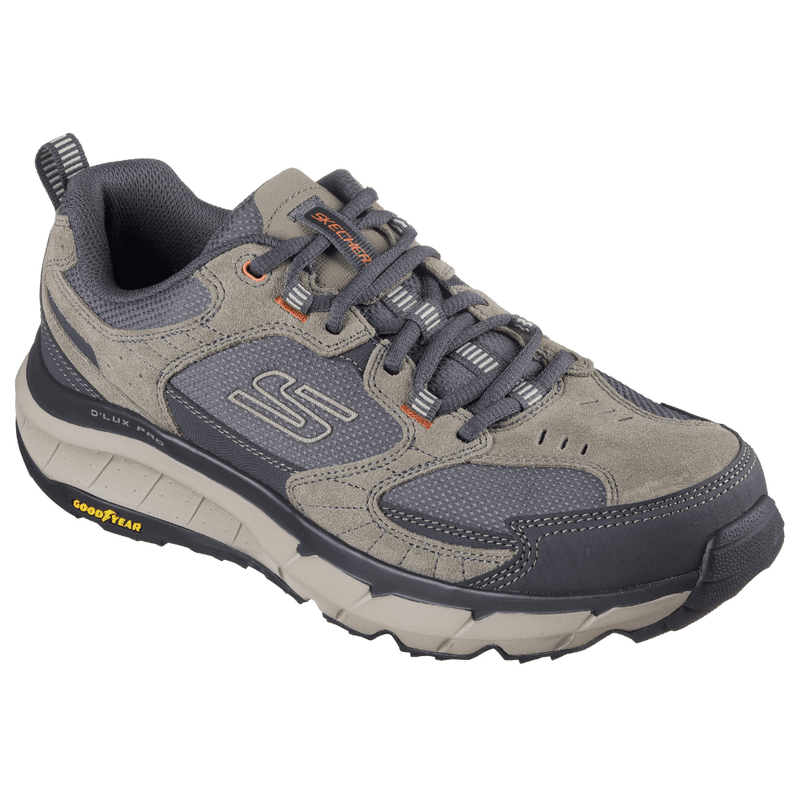 Mens Skechers D'Lux Pro Trainers - Taupe Multi