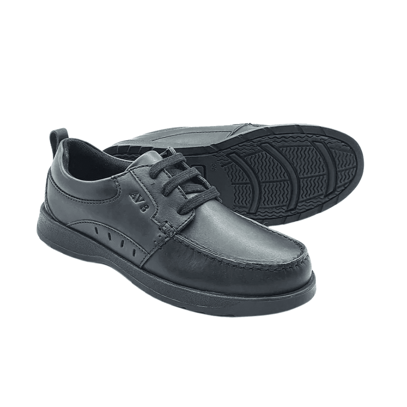 Boys AV8 By Dubarry Killian Lace Up Shoes - Black Leather