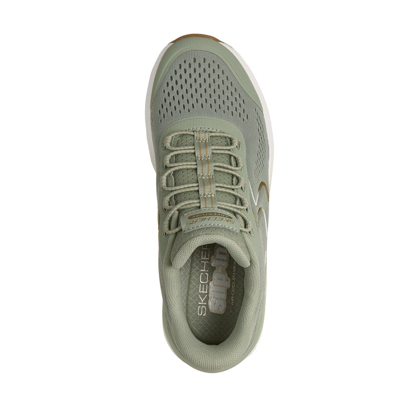 Womens Skechers 180272 Sage Green Slip in Glide-Step Sole Trainer - Sage