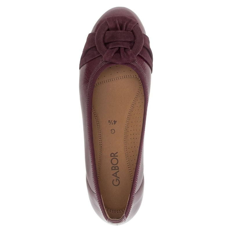 Womens Gabor 3012 Ballerinas - Mulberry