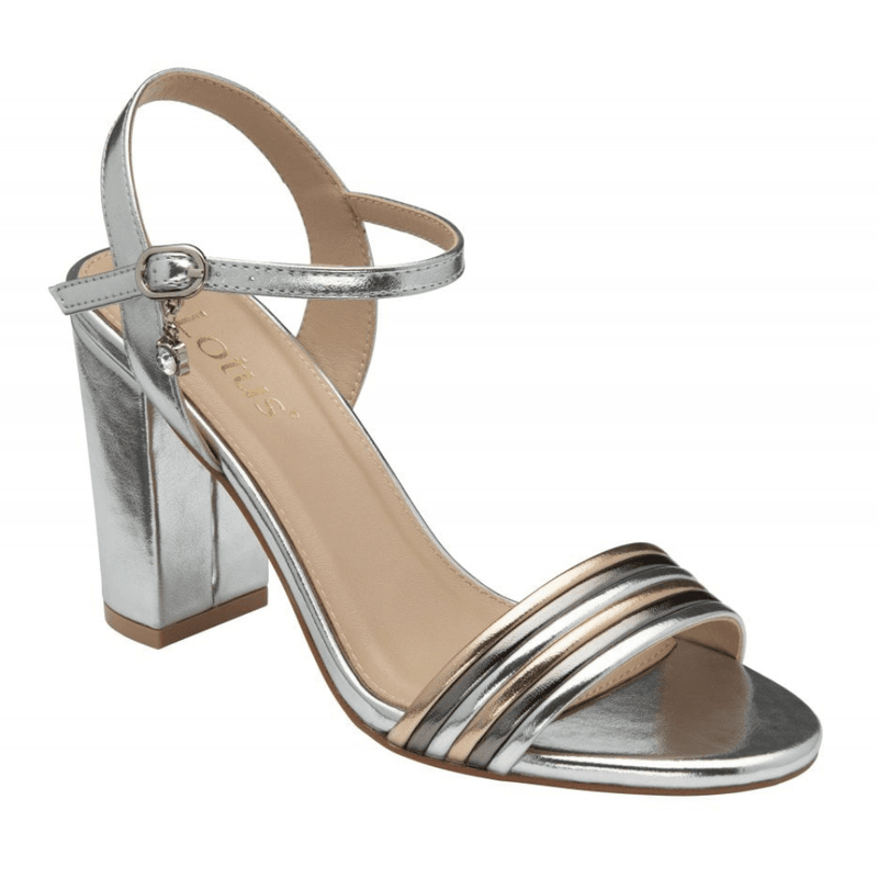 Womens Lotus Blanca Strappy Sandals- Silver - Silver