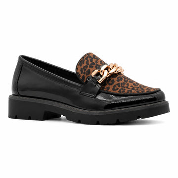 Womens Zanni & Co Daqia Era Loafers - Cheetah Mix