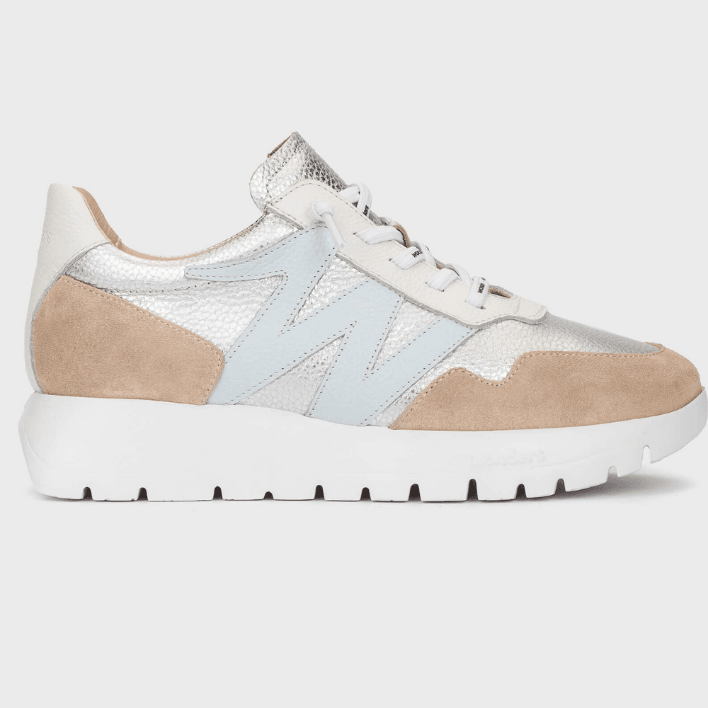 Womens Wonders A-24101 Elastic Lace Trainers