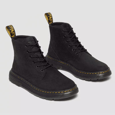Mens Dr Martens Crewson Buffbuck Leather Casual Chukka Boots- Black - Black