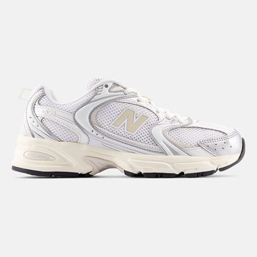 Unisex New Balance 530 Mesh Trainers - Silver Metallic with Linen