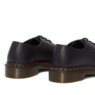 Girls Dr Martens 1461 Virginia Black Lace Up Shoes - Black