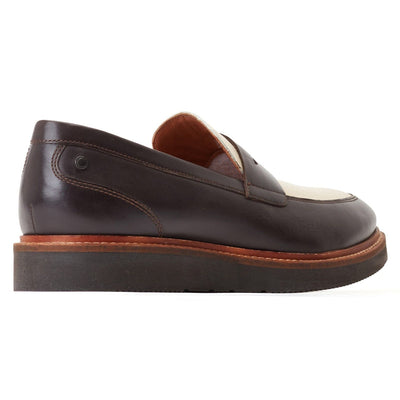 Mens Base London Sid Loafers - Brown and Beige