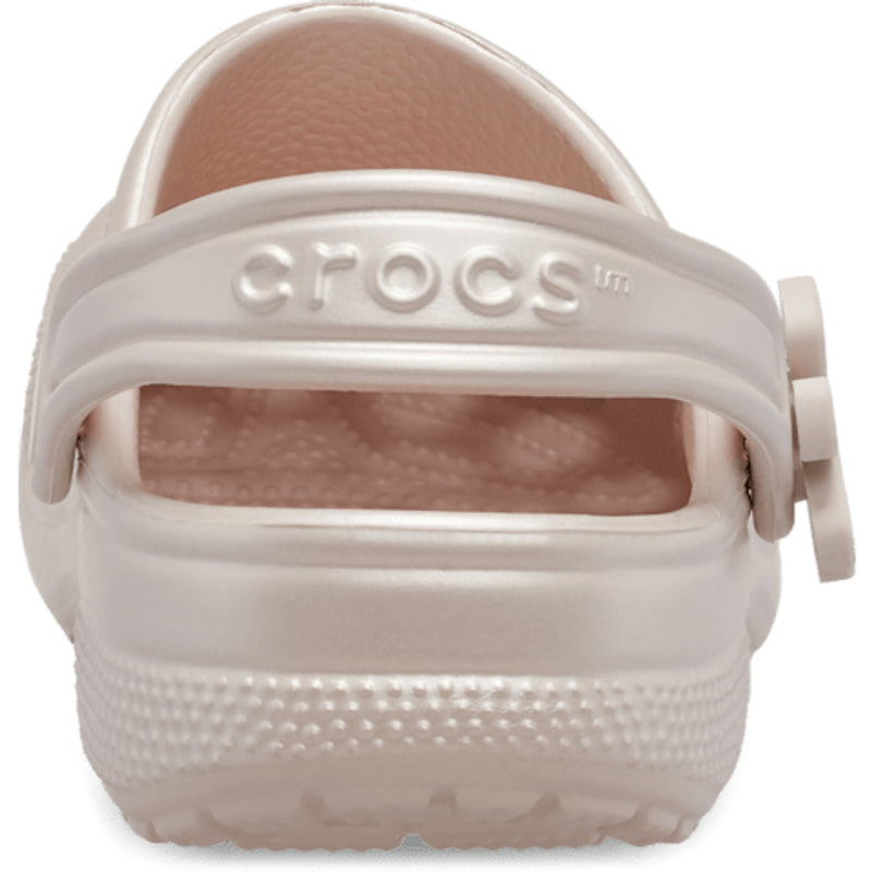Junior Crocs Quartz Classic Pearl Shine Clogs - Quartz