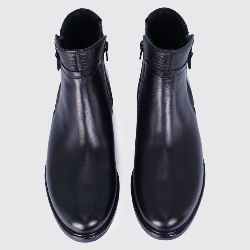 Womens Dubarry Cierra Leather Ankle Boots - Black