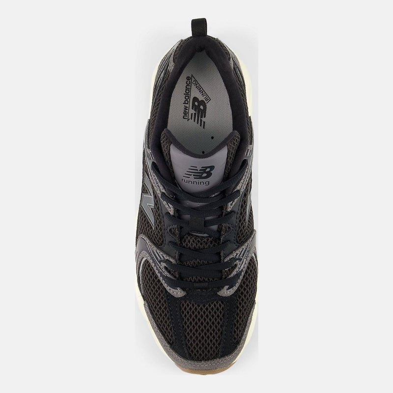 Unisex New Balance 530 Suede Trainers - Black with Grey