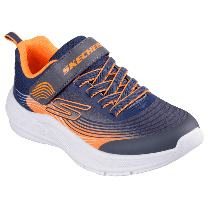 Boys Skechers Microspec Advance - Navy