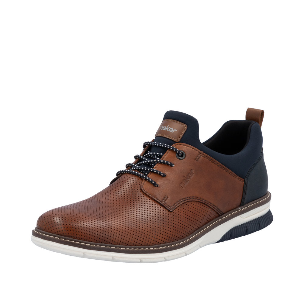 Mens Rieker 14450 Brown Formal Lace-up Shoe