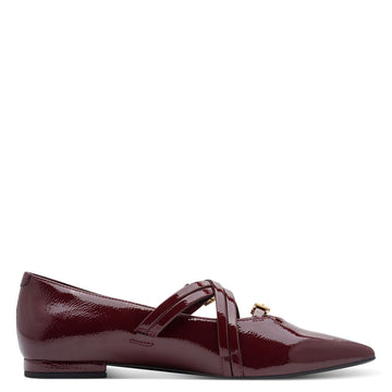 Womens Tamaris 22160 Loafers - Merlot Patent