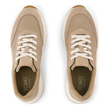 Womens Toms Travel Lite Wedge Trainers - Mid Taupe Metallic