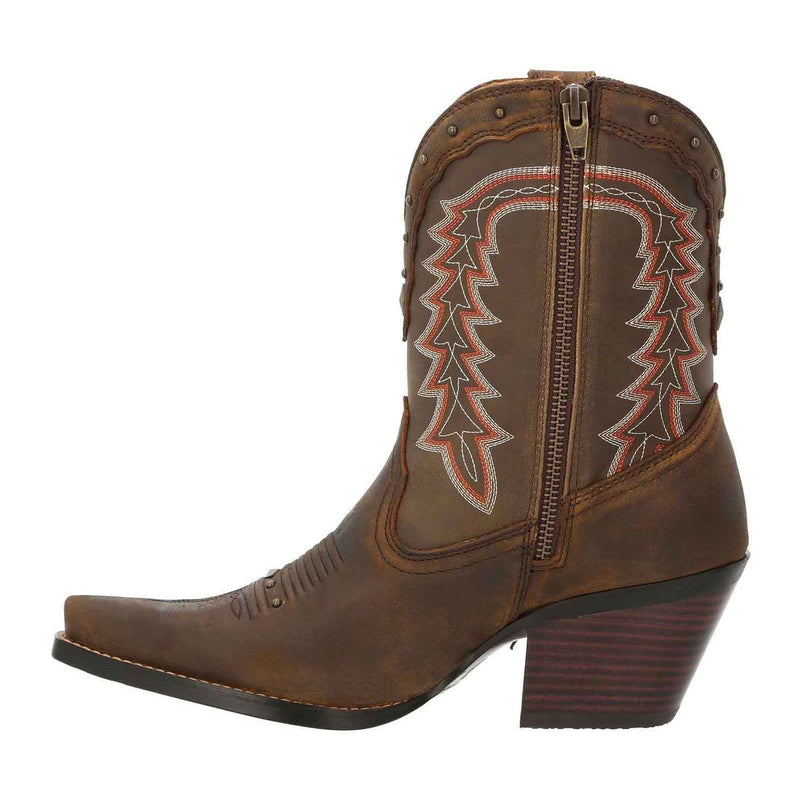 Womens Durango Crush Ankle Boots - Pecan