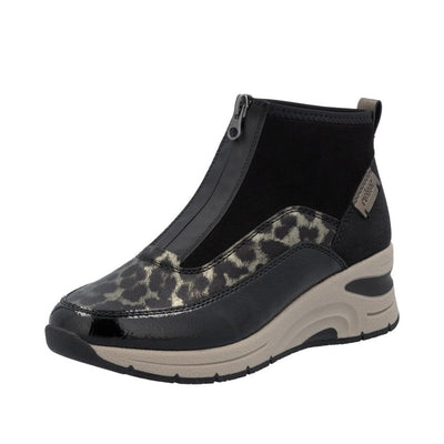 Womens Rieker N9362 Black Boots - Black