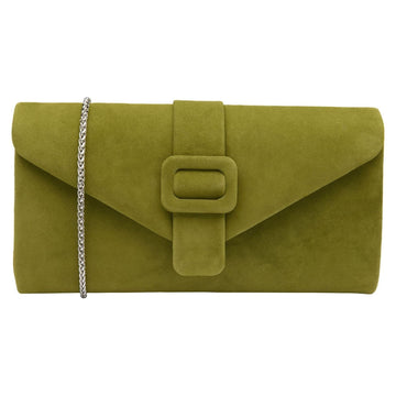 Womens Lotus Aletta ULG085 Clutch - Citronella Suede