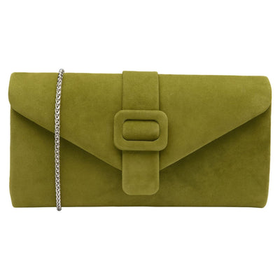 Womens Lotus Aletta ULG085 Clutch - Citronella Suede