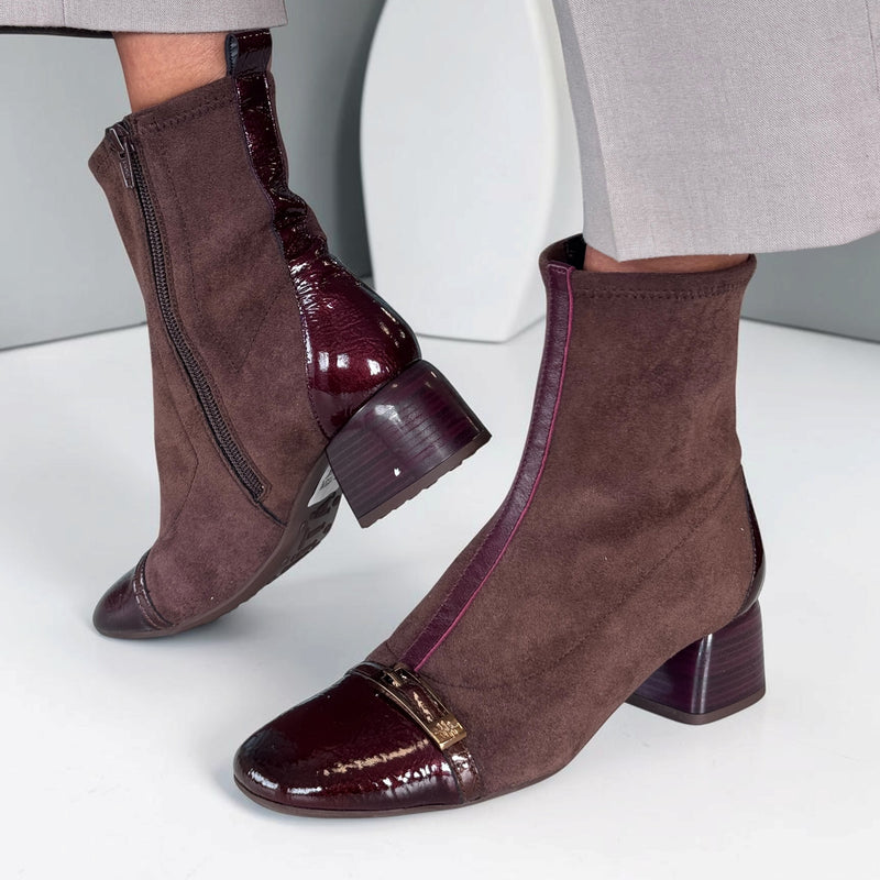 Womens Hispanitas 265016 Espresso Varsovia Ankle Boots - Espresso