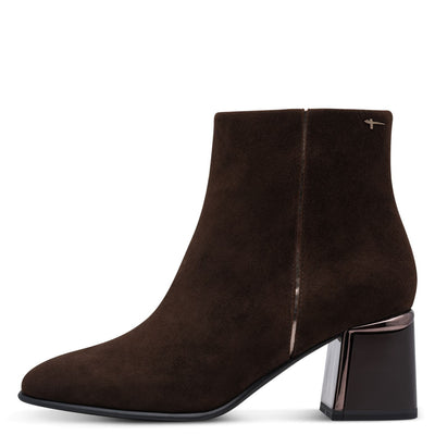 Womens Tamaris 25396 Ankle Boots - Mocca