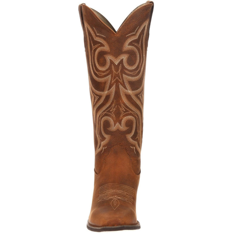 Womens Durango Crush Ankle Boots - Distressed Cognac