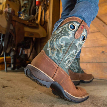 Mens Durango Rebel Boots - Saddlehorn and Clover