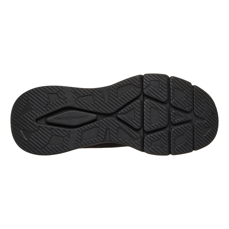 Mens Skechers Bobs Sport Arch Fit - Elev8 Black Waterproof Trainers - Black