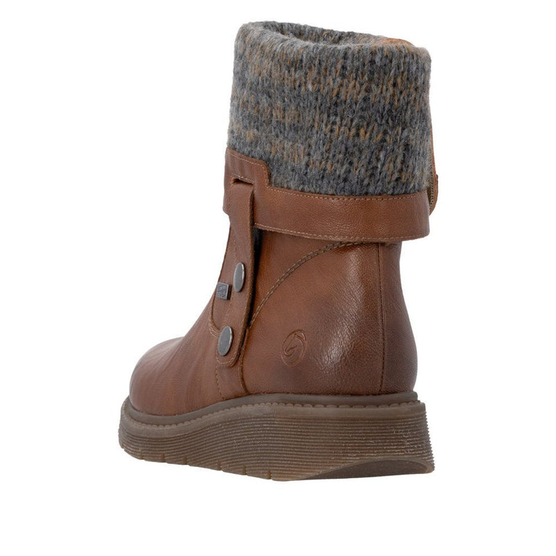 Womens Remonte D3976 Tan Boots - Tan