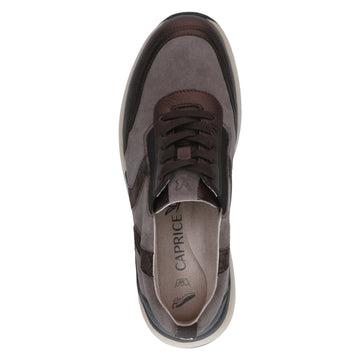 Womens Caprice 23774 Taupe Combi Trainers - Taupe Combi
