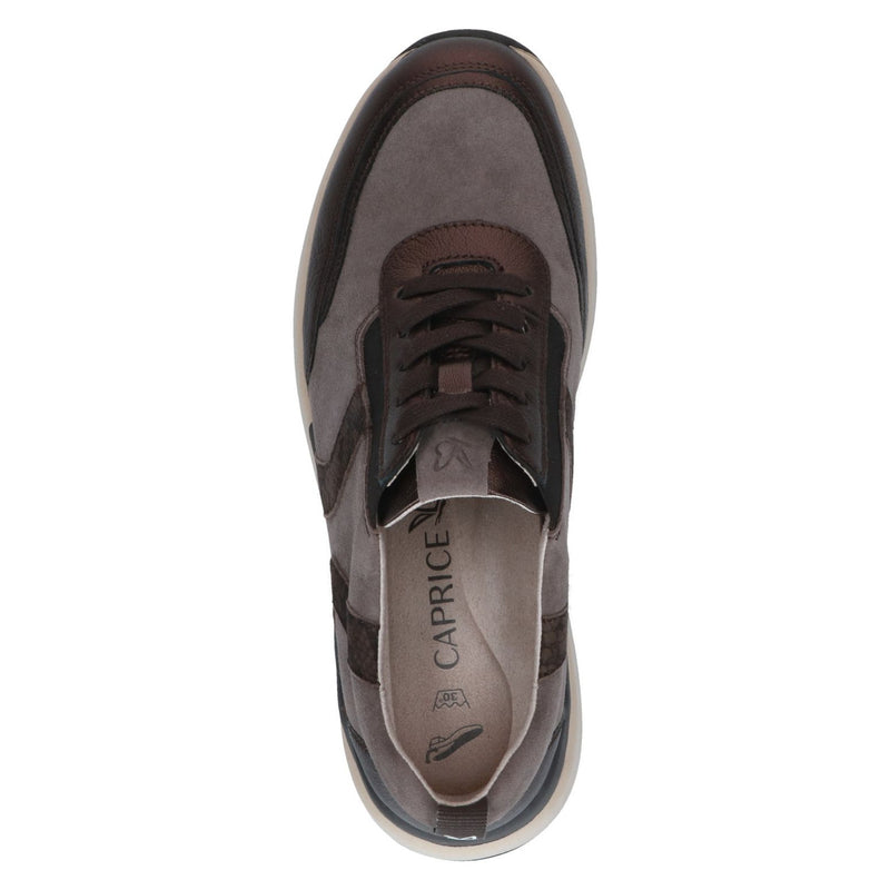 Womens Caprice 23774 Taupe Combi Trainers - Taupe Combi