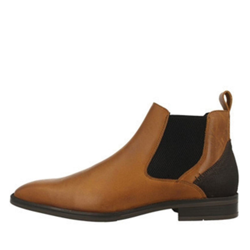 Mens Bull Boxer Brown Chelsea Ankle Boots - Brown