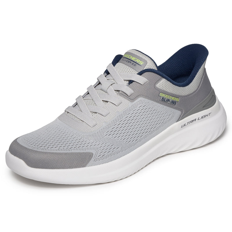Mens Skechers 233035 Grey Bounder 2.0 Trainers - Grey