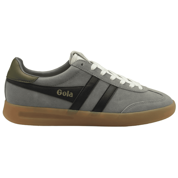 Gola Mens Classic Cyclone Cement Black and Khaki Trainers - Cement