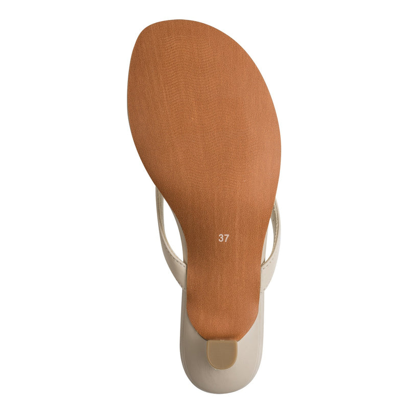 Womens Marco Tozzi 27210 Heeled Sandals - Cream