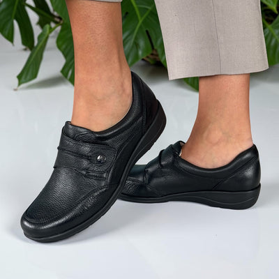 Womens Caprice 24753 Black Nappa Casual Shoes - Black Nappa