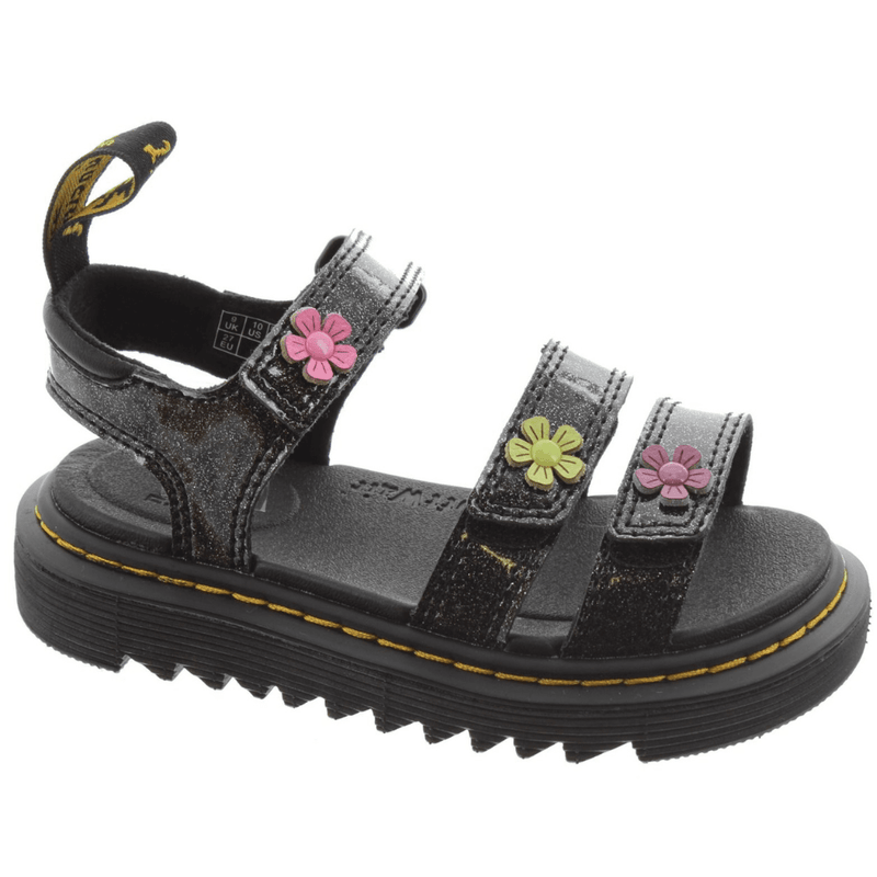 Dr Martens Junior Klaire Coated Sandals - Black