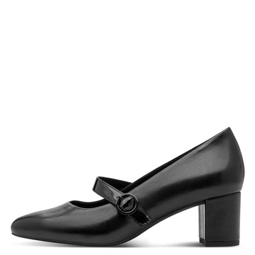 Womens Jana 22701 Block Heels - Black