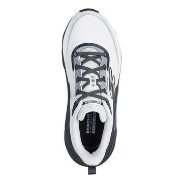 Womens Skechers 129203 Max Cushioning Max Run - Vorteza Waterproof Trainers - White / Charcoal