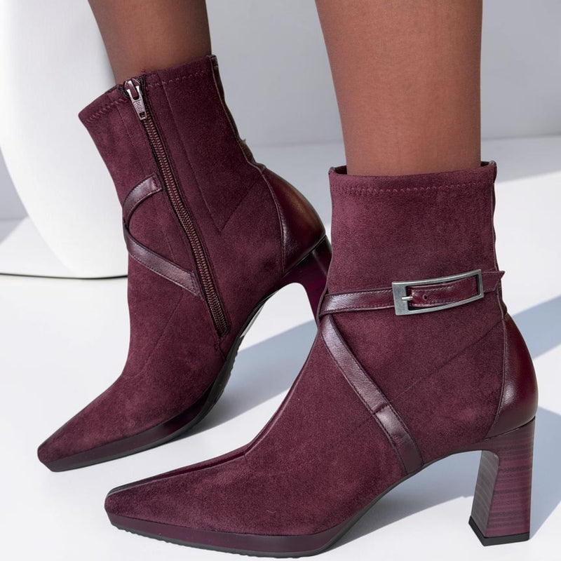 Womens Hispanitas 265087 Bangkok Ankle Boots - Burgundy