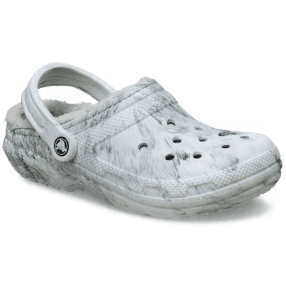 Womens Crocs Classic Lined Watercolour Marbled Clogs