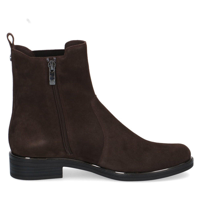 Womens Caprice 25304 Dark Brown Suede Boots - Dark Brown Suede