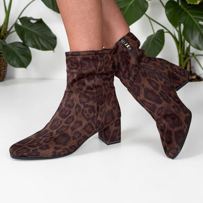Womens Caprice 25304 Leopard Stretch Boots - Leopard Stretch