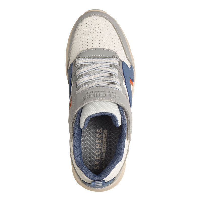 Junior Boys Skechers 403640L Uno Lite Light Grey Trainers - Light Grey