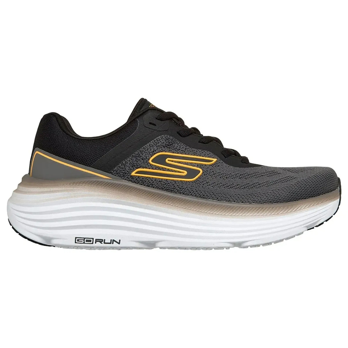 Mens Skechers 220609 Max Cushioning Endeavour Charcoal Black Trainers