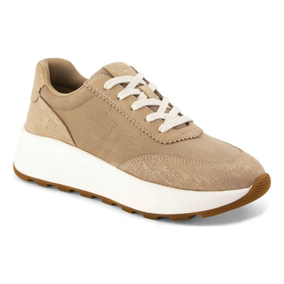 Womens Toms Travel Lite Wedge Trainers - Mid Taupe Metallic