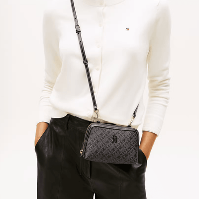Womens Tommy Hilfiger Monoplay Crossbody Bag - Black